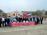 Первую колонну китайских автолюбителей встретили в Уссурийске