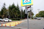 Новый светофор на улице Октябрьской в Уссурийске уже работает в тестовом режиме