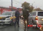 Две «Тойоты» столкнулись на перекрестке в Уссурийске