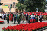 В Уссурийске прошла церемония возложения цветов, посвящённая окончанию Второй Мировой войны