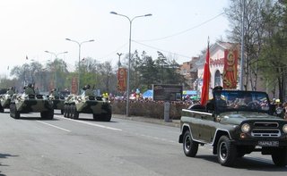 Парад победы прошел в Уссурийске