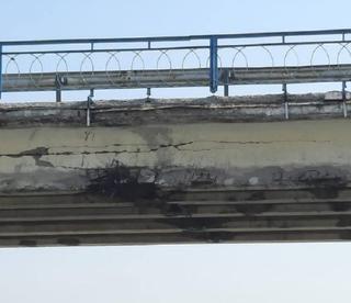 Большегруз повредил пролет моста на развязке в пригороде Уссурийска