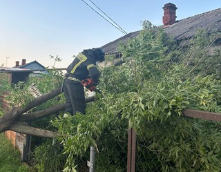 На Уссурийск обрушились ливень и ураганный ветер