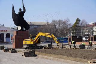 В Уссурийске стартовало благоустройство центральной площади
